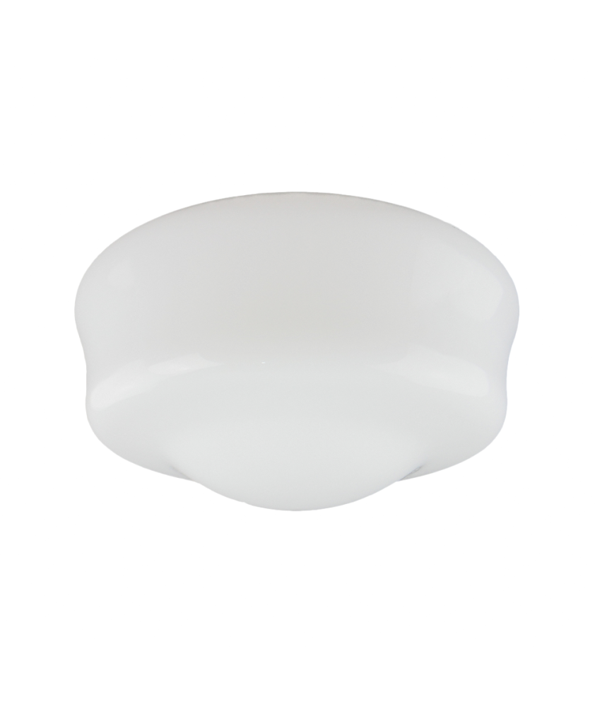 360mm Opal School House Ceiling Light Shade Nostalgic Charm Warm